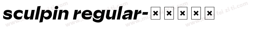 sculpin regular字体转换